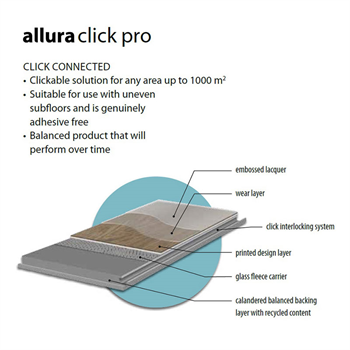 Forbo Allura 55 Click Pro Light Honey Oak