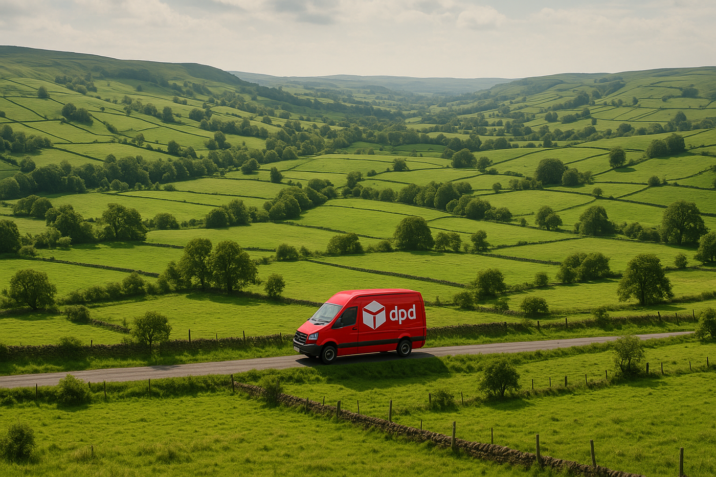 make the dpd van more obvious