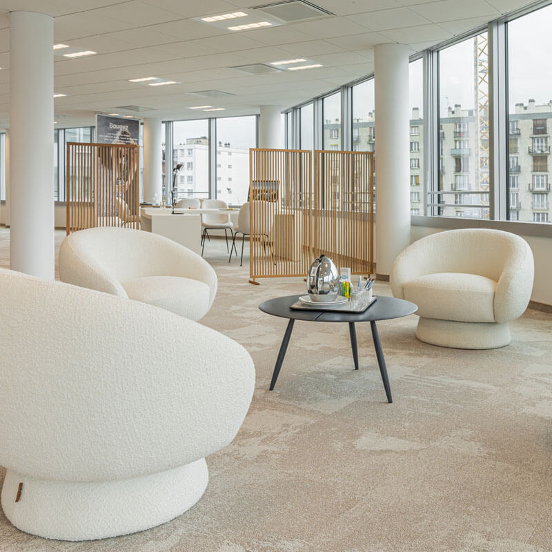 Nouveau Composition Black Carpet Tiles - DCTUK