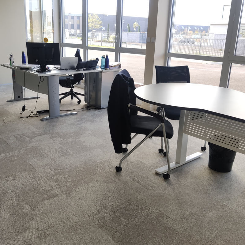 Nouveau Composition Black Carpet Tiles - DCTUK