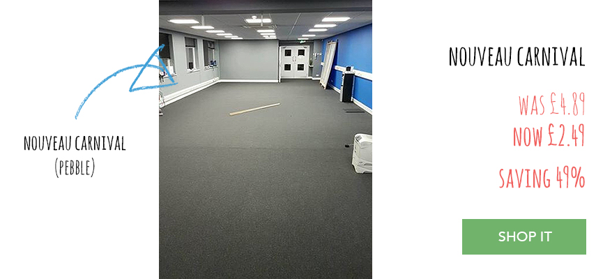 Nouveau Carnival Grey carpet tiles fitting service