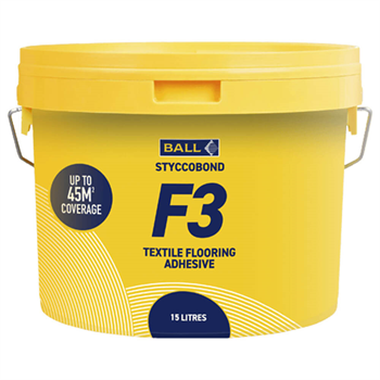 F. Ball Styccobond F3 Textile Adhesive 15Ltr