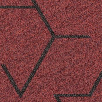 Forbo Flotex Triad Carpet Planks - Red
