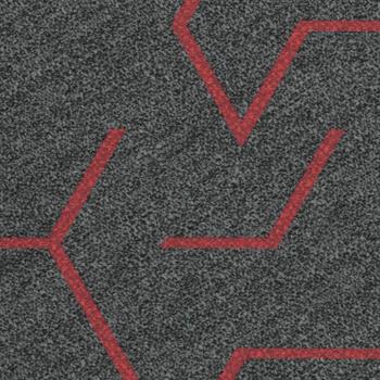 Forbo Flotex Triad Carpet Planks - Red Line