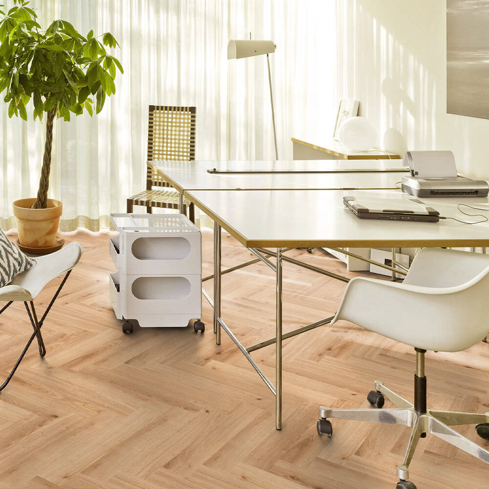 Tarkett Essence 55 Gluedown Primary Oak Light Brown Herringbone 260060005