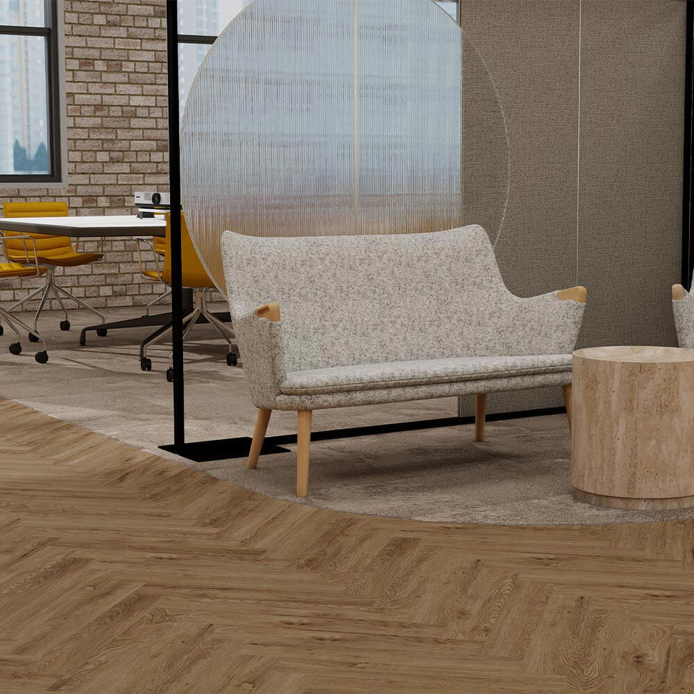 Balsan Elite Gluedown 55 - Ballet Tan Herringbone