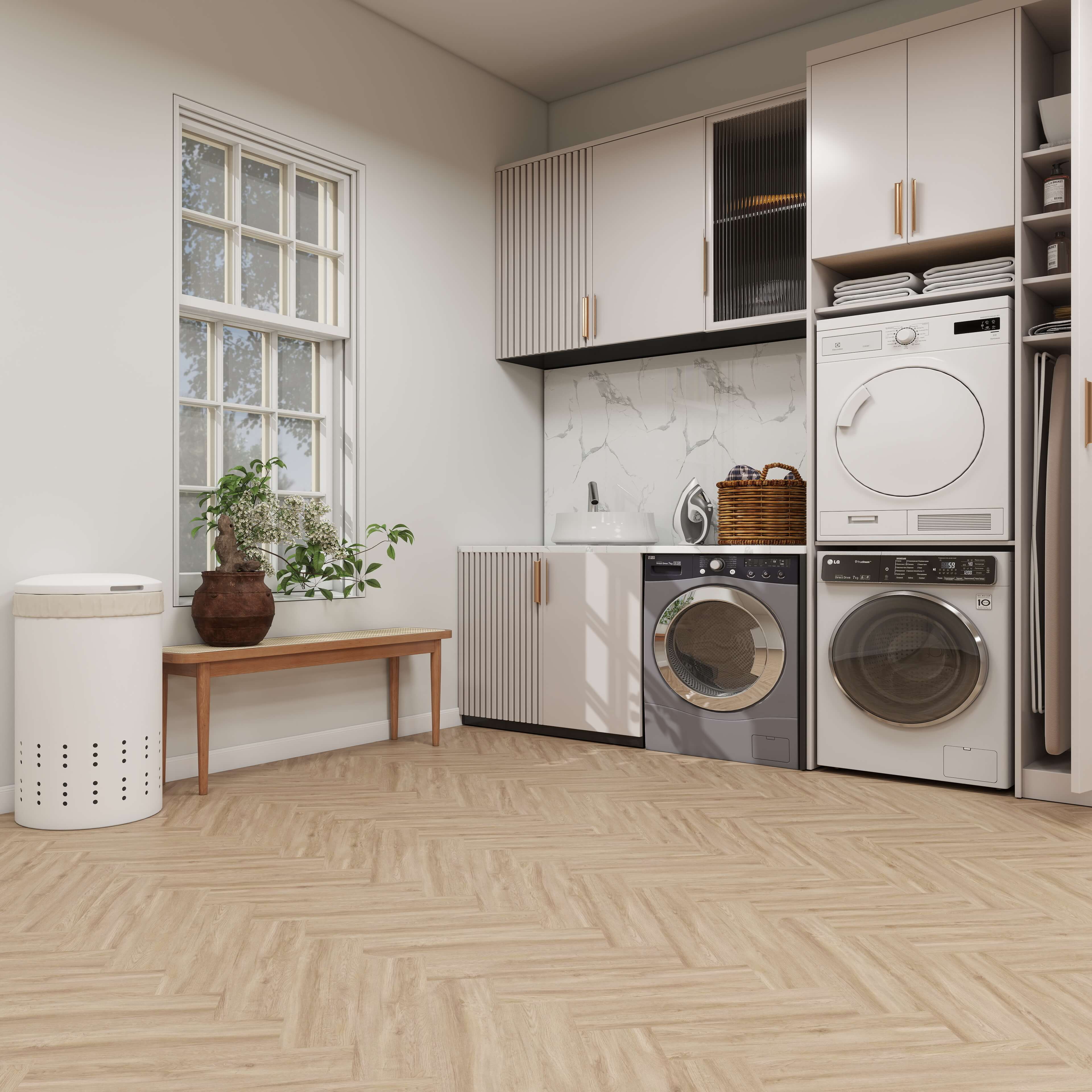 HFLOR Harmony Tranquillity Gluedown Linen Fiyori Oak 7877