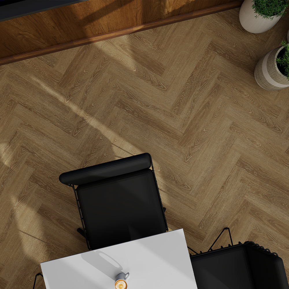 Balsan Elite Gluedown 55 - Jive Honey herringbone