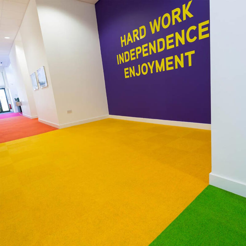 Heckmondwike Supacord Yellow Carpet Tiles DCTUK