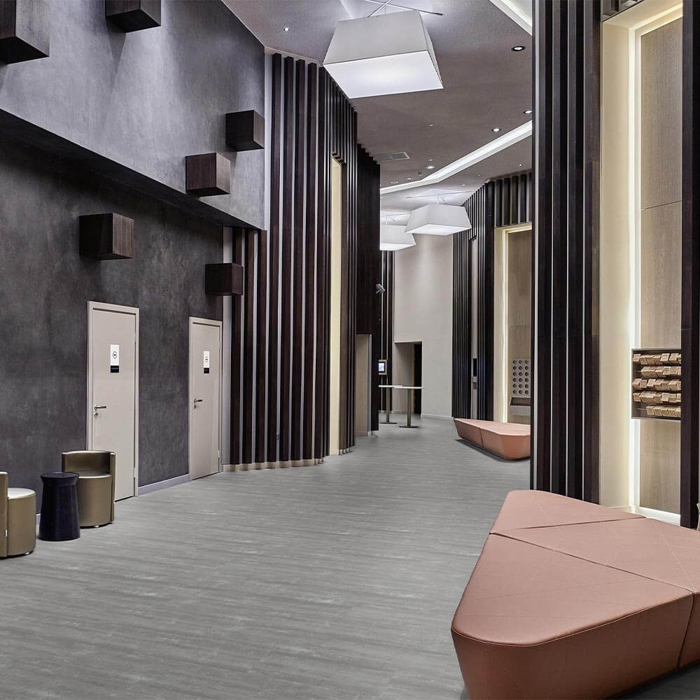 Tarkett Essence 55 Gluedown Scratched Cement Grey 260054010