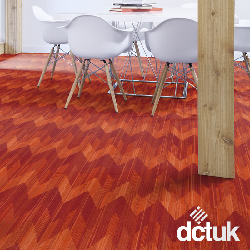 Milliken Fixation Zigzag Carpet Tiles DCTUK