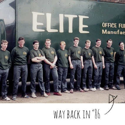 Elite Furniture team in 1986