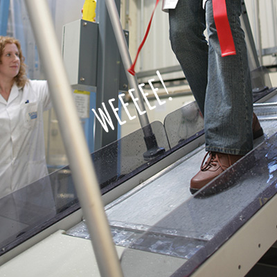 The Ramp Test for flooring demonstration