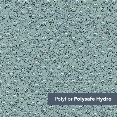 Polyflor Polysafe Hydro safety vinyl flooring close up