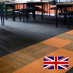 Burmatex carpet tiles delivery to Belgium