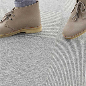 Grey carpet tiles