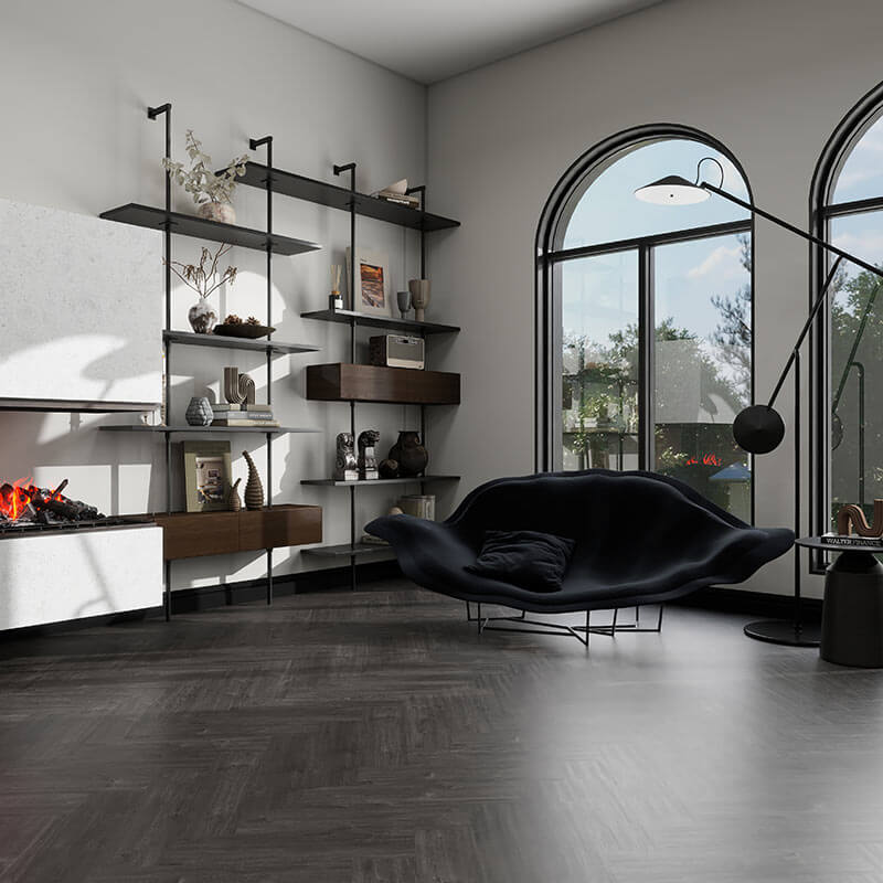 HFLOR New Harmony Tranquillity Gluedown Fumed Timber 7871 LVT