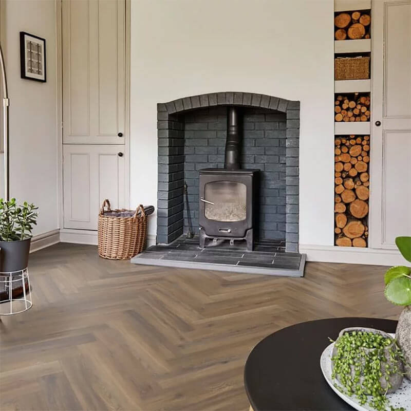 Polyflor Camaro Rigid Core PUR Astoria Oak Herringbone RPQ4147