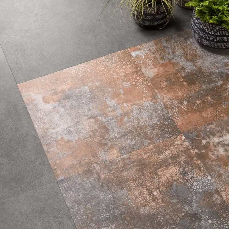 Polyflor Expona Design Stone & Abstract PUR - Rusted Stencil Concrete 9141