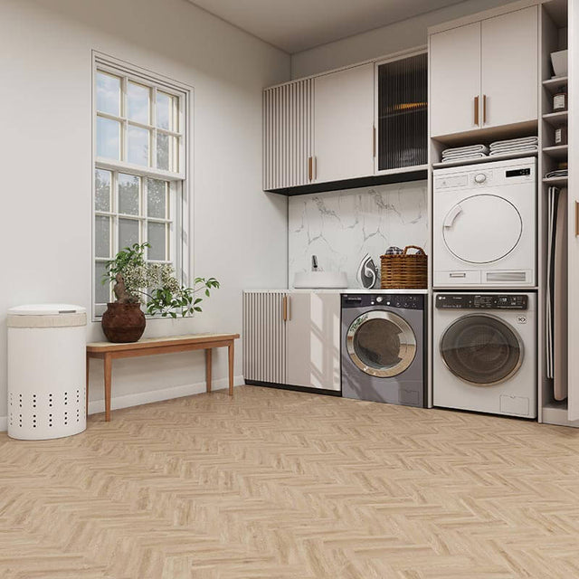 HFLOR Harmony Unity Gluedown Linen Fiyori Oak 7877 LVT