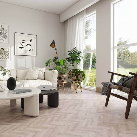 HFLOR New Harmony Unity Gluedown Cream Oak 7878 LVT