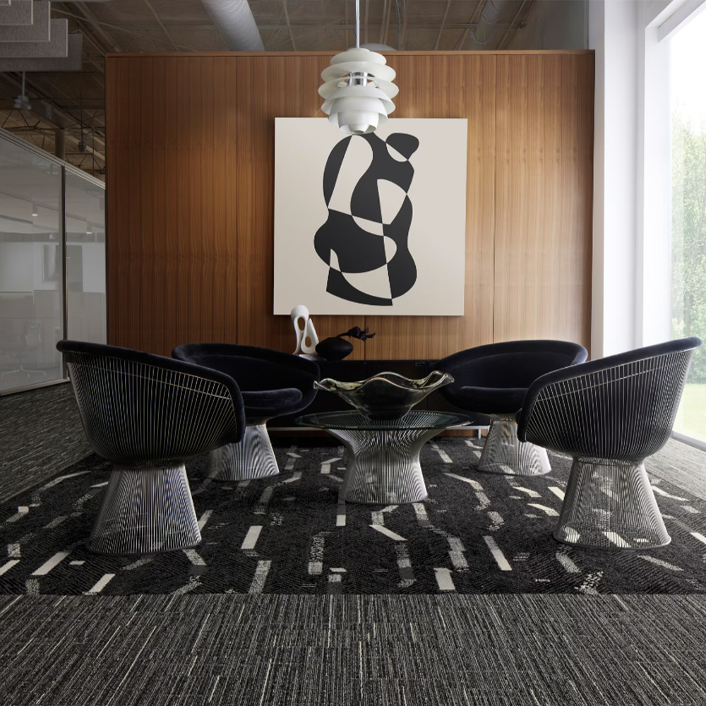 Interface Dressed Lines Accent Hour Carpet Planks