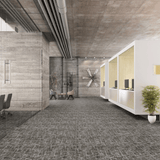 Milliken Modern Movement Crossing Lines Dark Carpet Planks