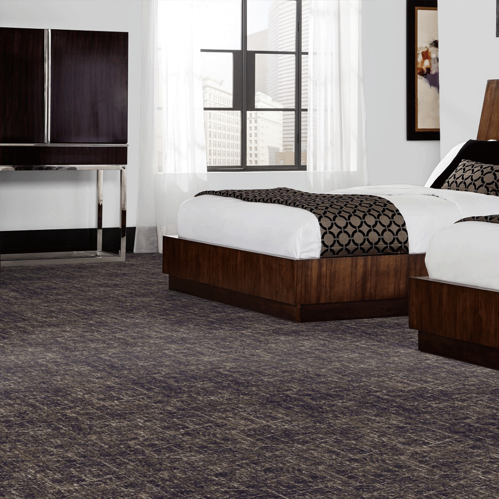 Milliken Modern Movement Crossing Lines Dark Carpet Planks