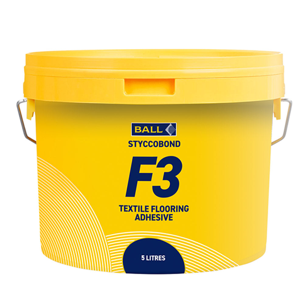F. Ball Styccobond F3 Textile Adhesive 5Ltr