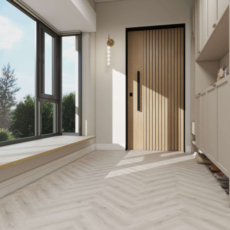 HFLOR New Harmony Tranquillity Gluedown Lime Grey Oak 7878 LVT