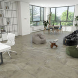 Interface Textured Stones Warm Polished Cement A00303