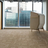 Interface Etched & Threaded E612 Carpet Planks Straw