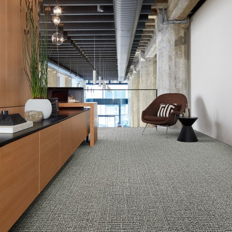 Interface Etched & Threaded E613 Carpet Planks Dusk Ashlar