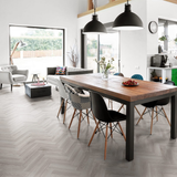 Luvanto Design Herringbone Gluedown Pearl Oak