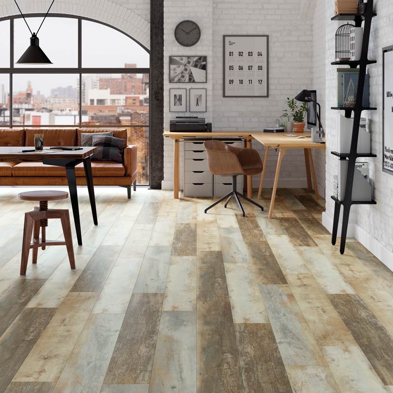 Polyflor Expona Design Wood Gluedown  - Reclaimed Inked Oak 9051