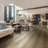 Luvanto Contemporary Design Gluedown Herringbone Reclaimed Oak