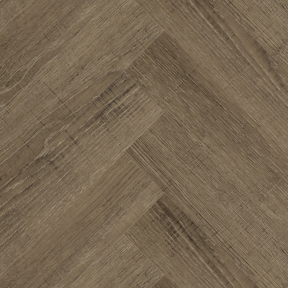 Luvanto Contemporary Design Gluedown Herringbone Reclaimed Oak