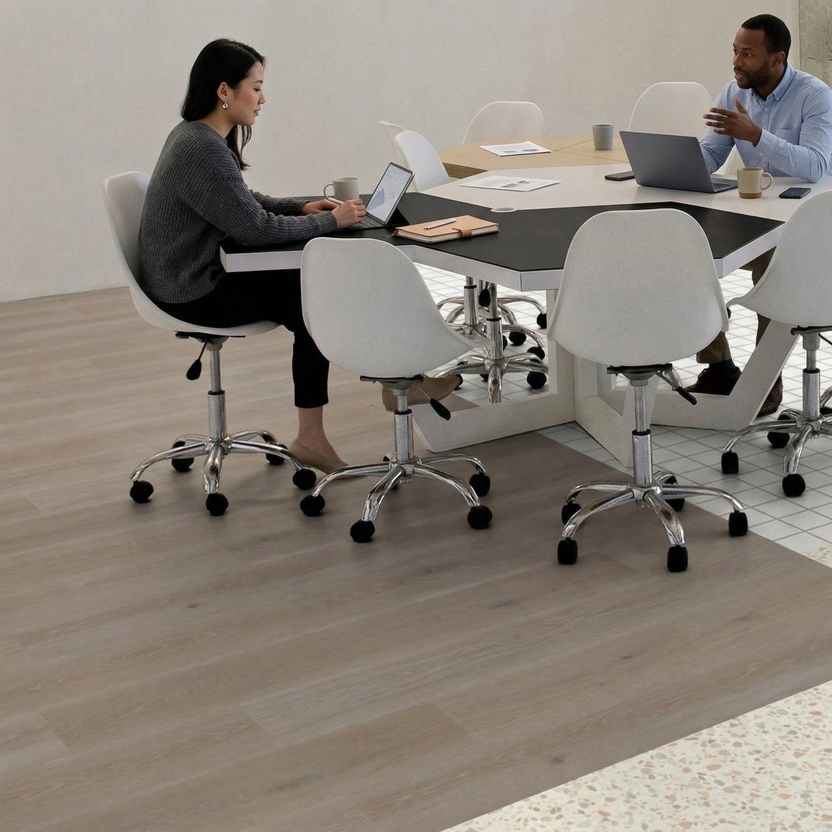 Tarkett Essence 55 Gluedown Tribe Oak Grey 260053008