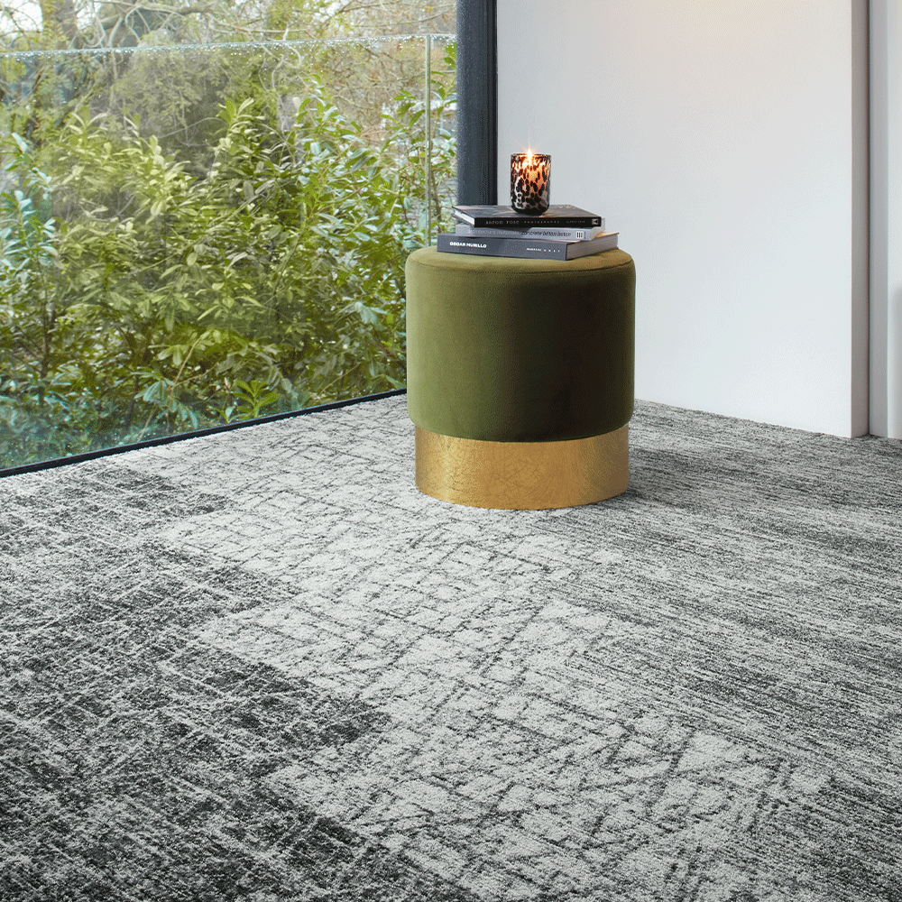 Milliken Modern Movement Crossing Lines Light Carpet Planks