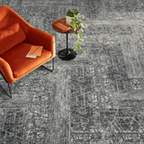 Milliken Modern Movement Crossing Lines Dark Carpet Planks