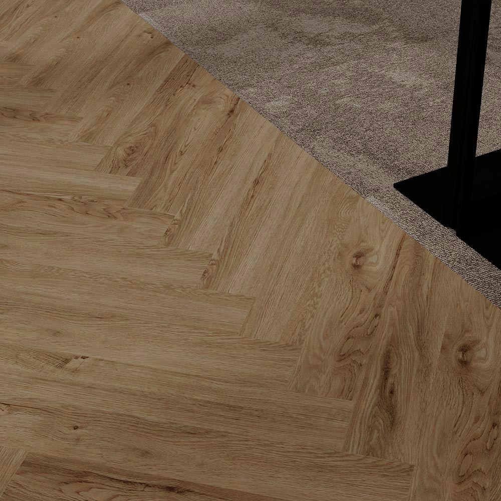 Balsan Elite Gluedown 55 - Ballet Tan Herringbone LVT Gluedown LVT from DCTUK