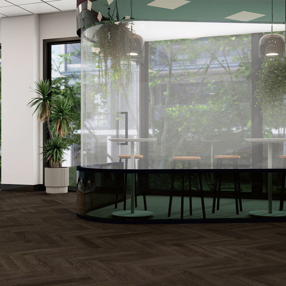 Balsan Elite Gluedown 55 - Jive Auburn Herringbone LVT Gluedown LVT from DCTUK