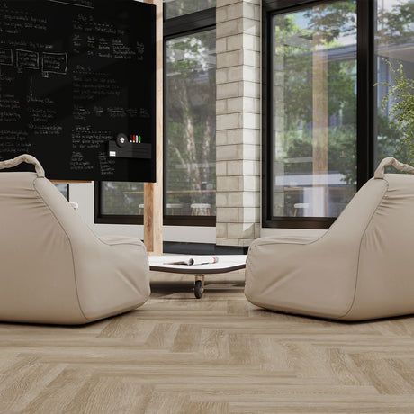 Balsan Elite Gluedown 55 - Jive Natural Herringbone LVT Gluedown LVT from DCTUK