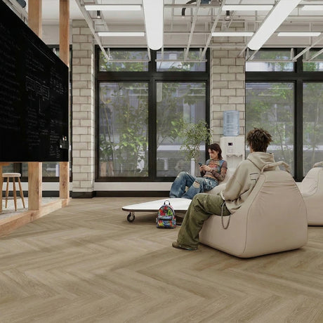 Balsan Elite Gluedown 55 - Jive Natural Herringbone LVT Gluedown LVT from DCTUK