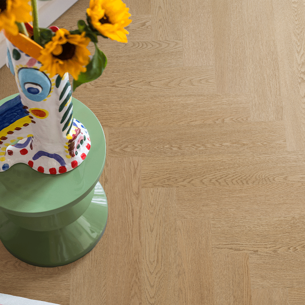 BerryAlloc Spirit Soul 55 - Eliza Herringbone Plank Gluedown LVT from DCTUK