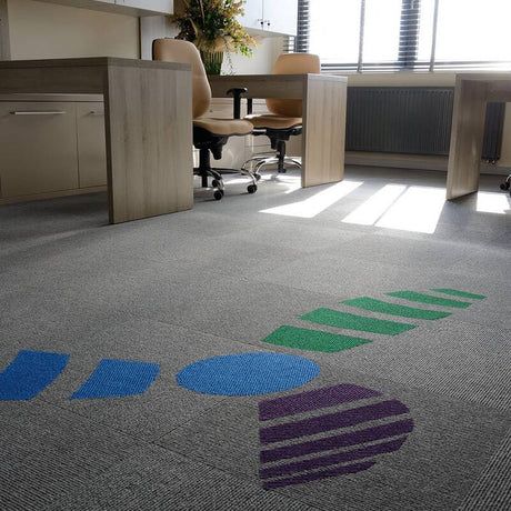 Burmatex Academy Diamond Grey 11805 Carpet Tiles - DCTUK