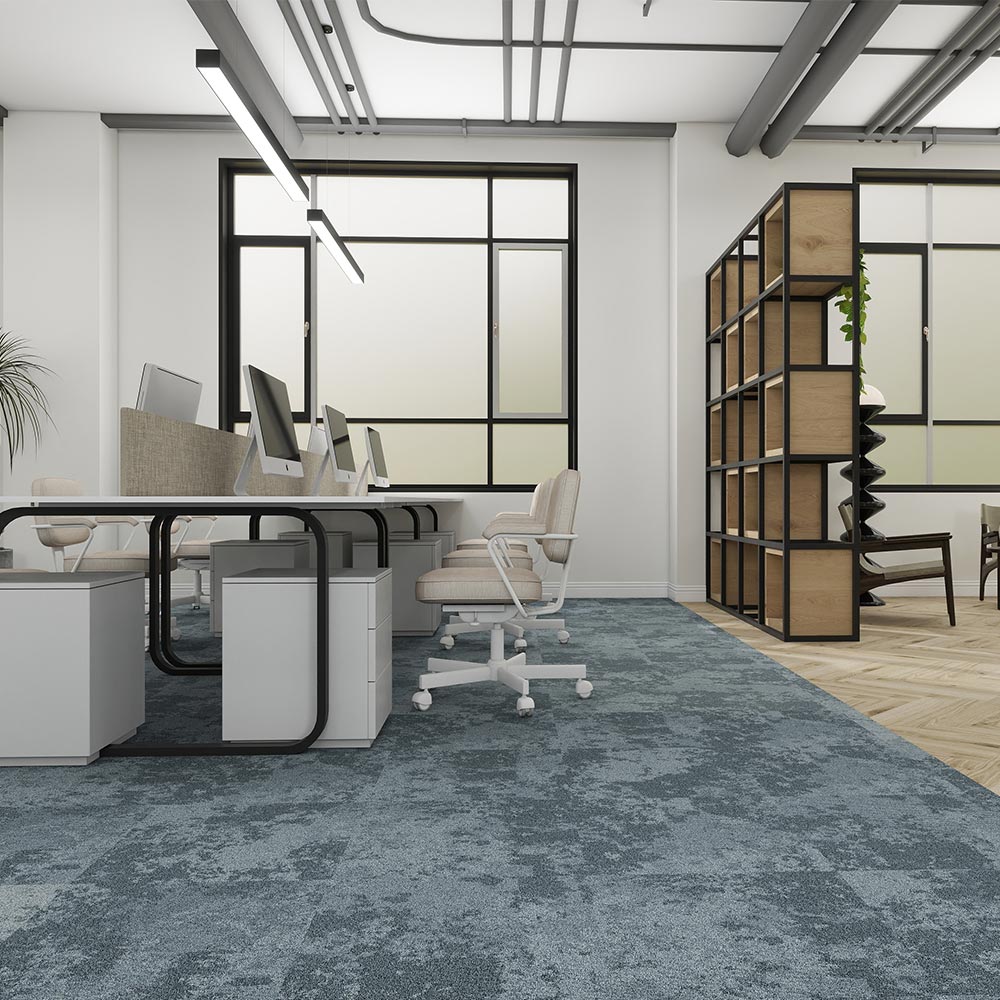 Burmatex Snowfall 35708 Silver Drizzle Carpet Tiles - DCTUK
