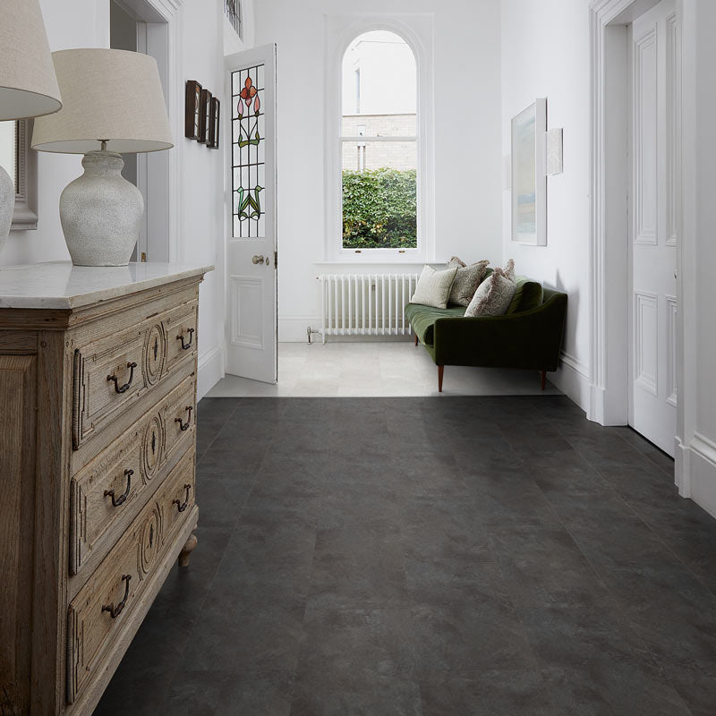 Polyflor Camaro Rigid Core PUR Black Shadow Slate 4168 Tiles