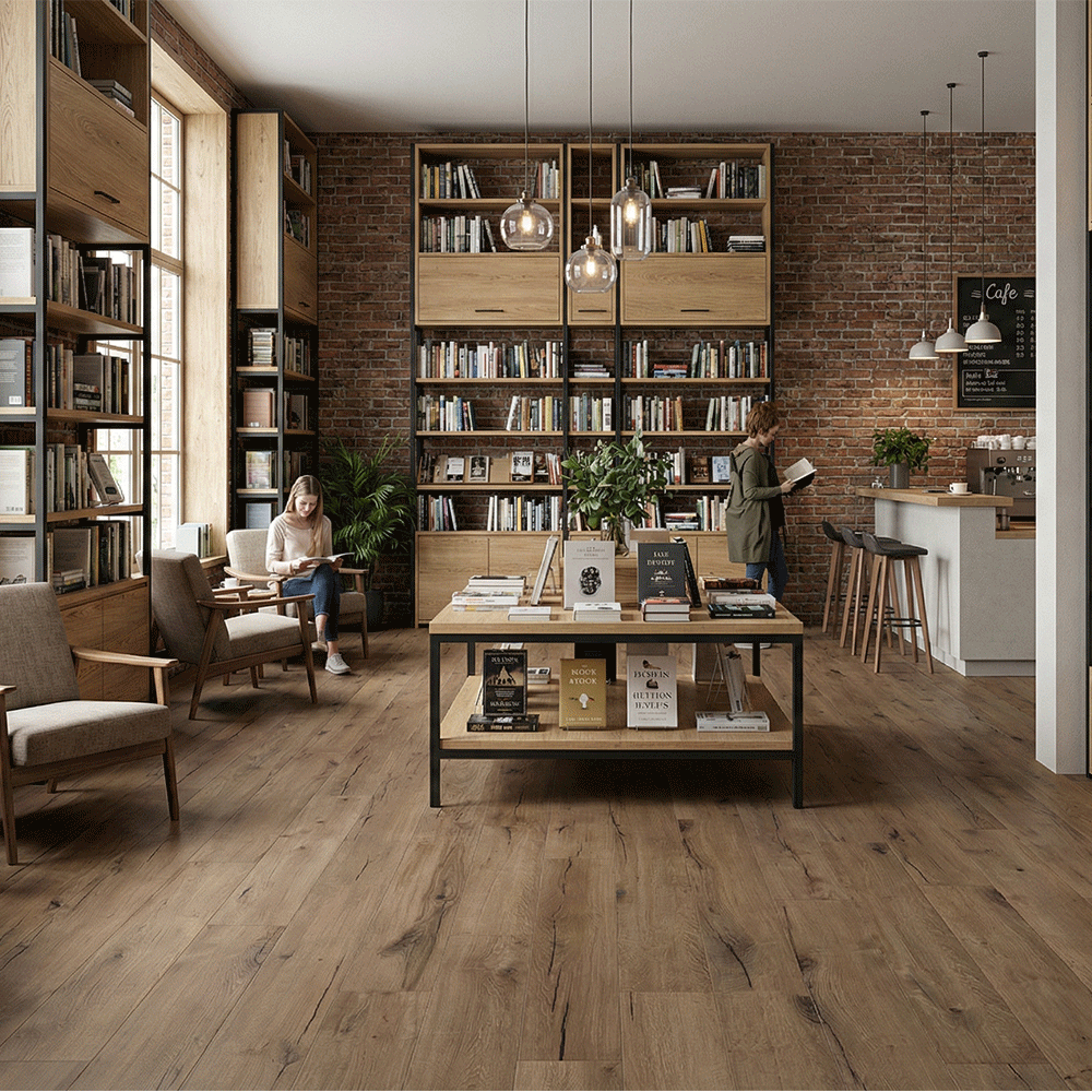 Gerflor Creation 55 Gluedown Cedar Dark Brown 1605
