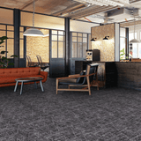Milliken Modern Movement Crossing Lines Dark Carpet Planks